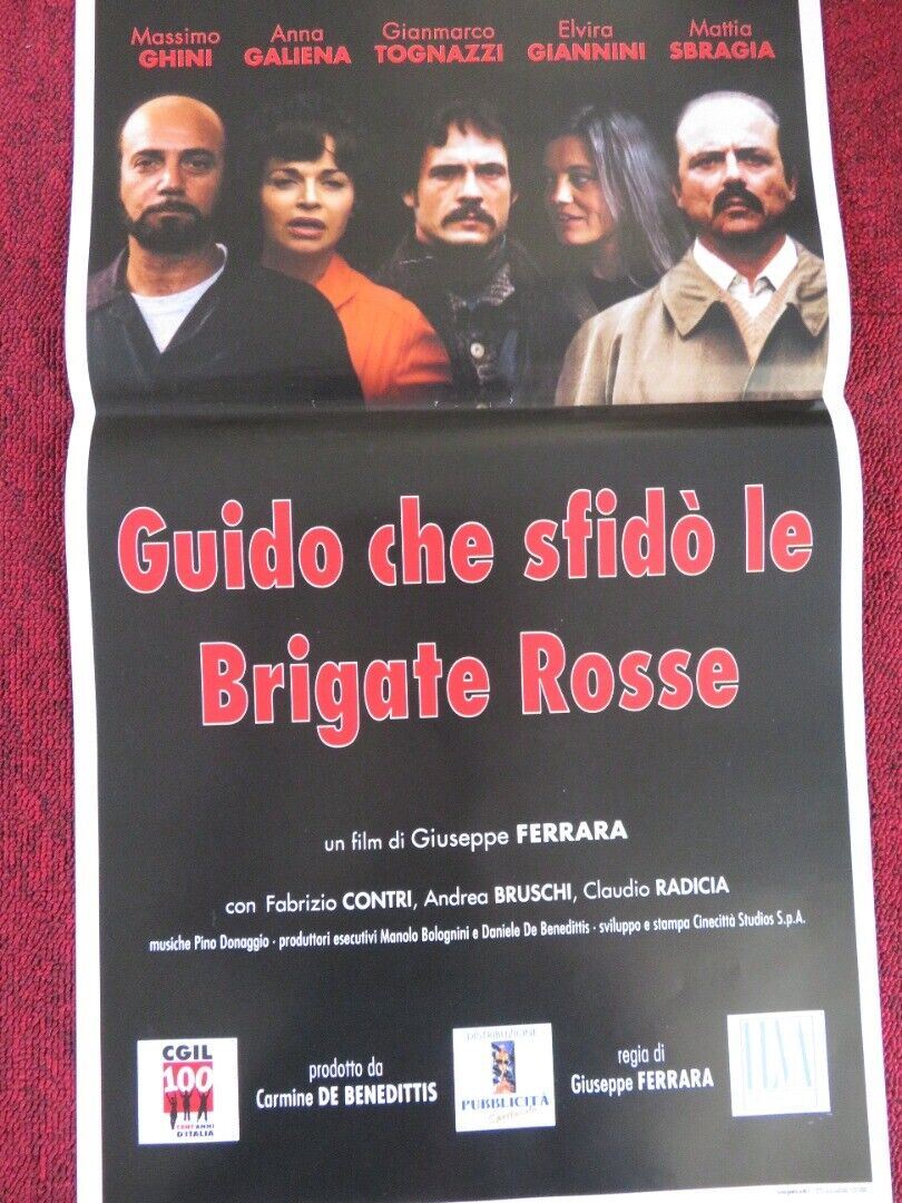 GUIDO CHE SFIDO LE BRIGATE ROSSE ITALIAN LOCANDINA (27.5"x13") POSTER 2007 Movie posters