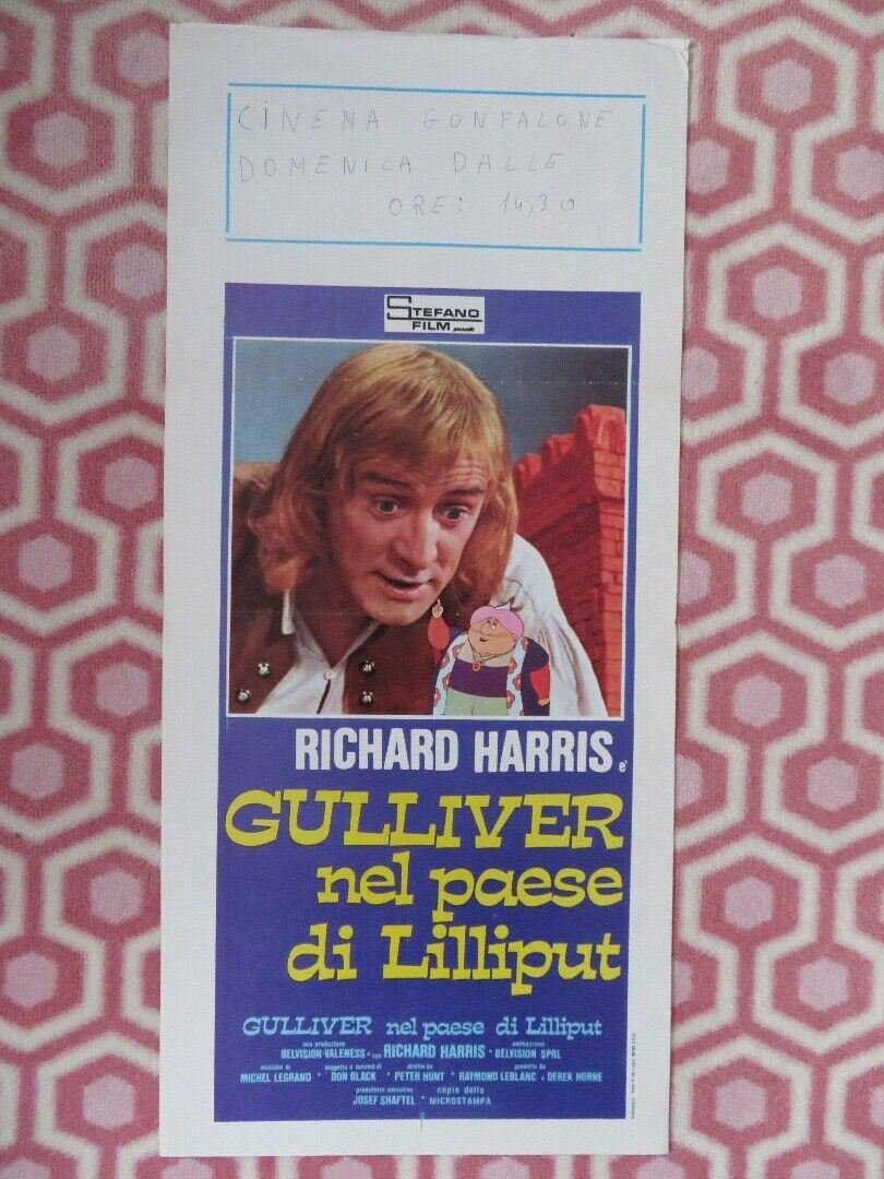 GULLIVER NEL PAESE DI LITLLIPUT ITALIAN LOCANDINA (27.5"x 13") POSTER 1977 Movie posters