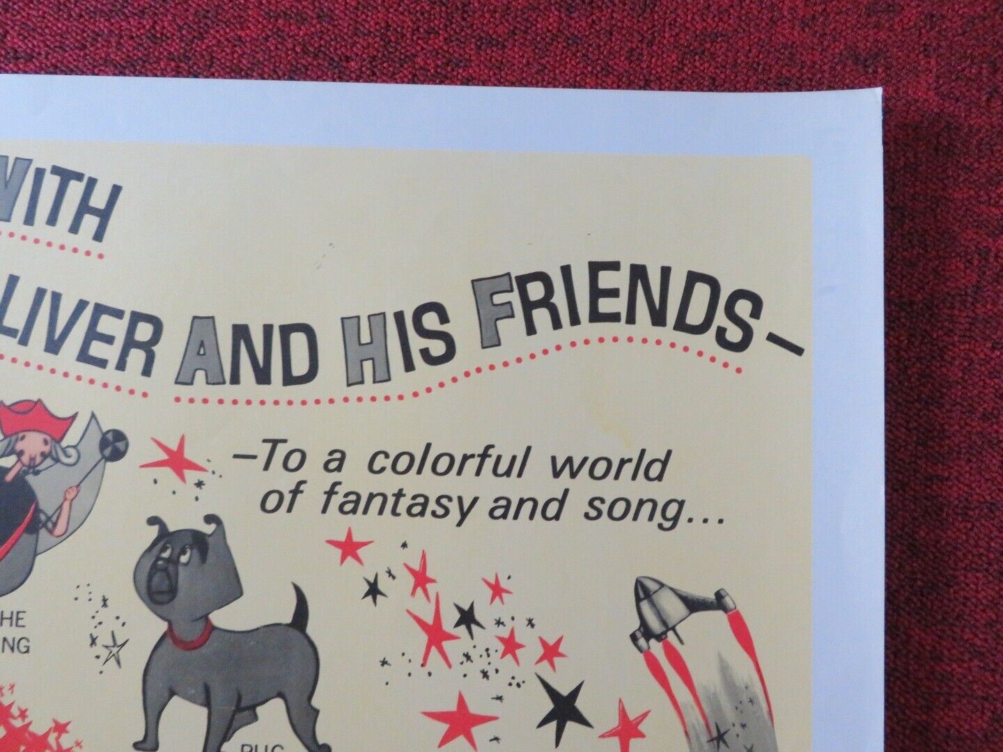 GULLIVER'S TRAVELS BEYOND THE MOON US HALF SHEET (22"x 28") POSTER 1966 Movie posters