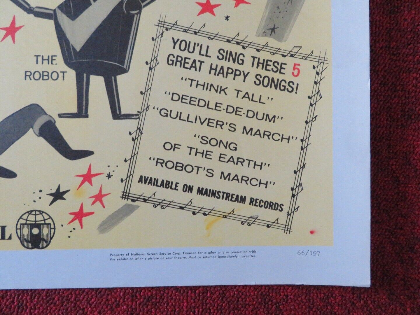 GULLIVER'S TRAVELS BEYOND THE MOON US HALF SHEET (22"x 28") POSTER 1966 Movie posters