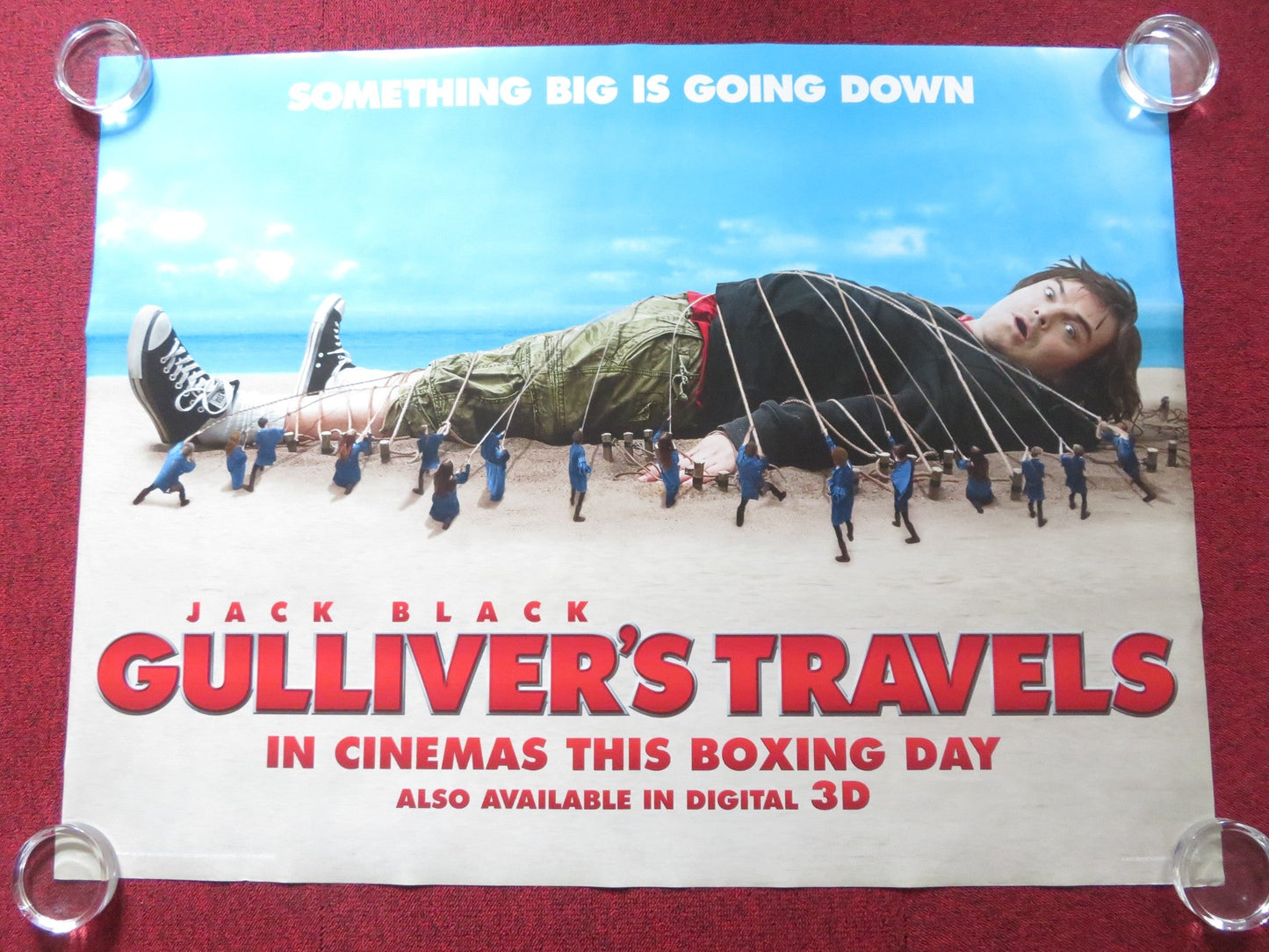 GULLIVER'S TRAVELS UK QUAD (30"x 40") ROLLED POSTER JACK BLACK EMILY BLUNT 2010 Rendezvous Cinema Movie posters