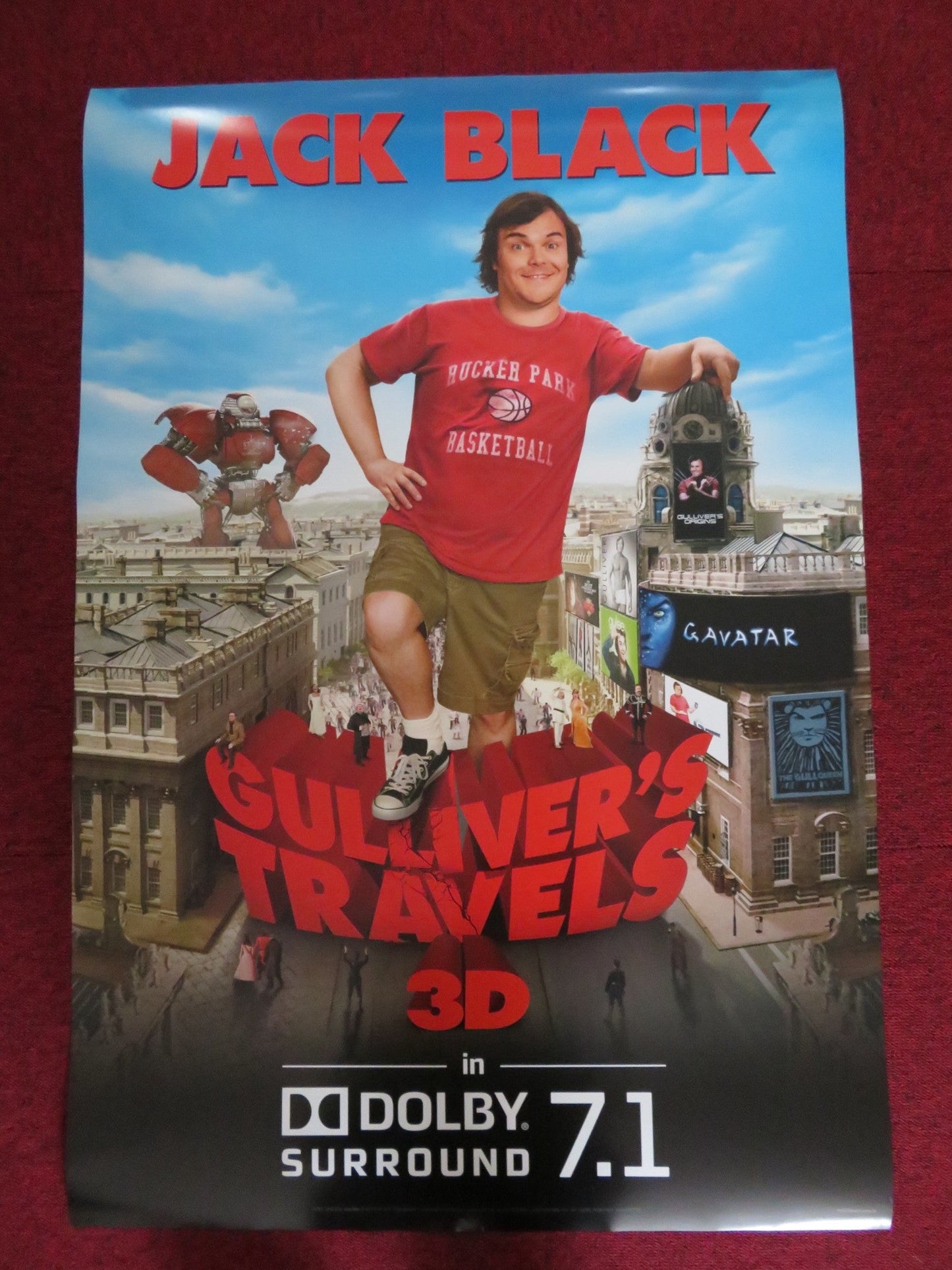 GULLIVER'S TRAVELS US ONE SHEET ROLLED POSTER JACK BLACK EMILY BLUNT 2010 Rendezvous Cinema Movie posters