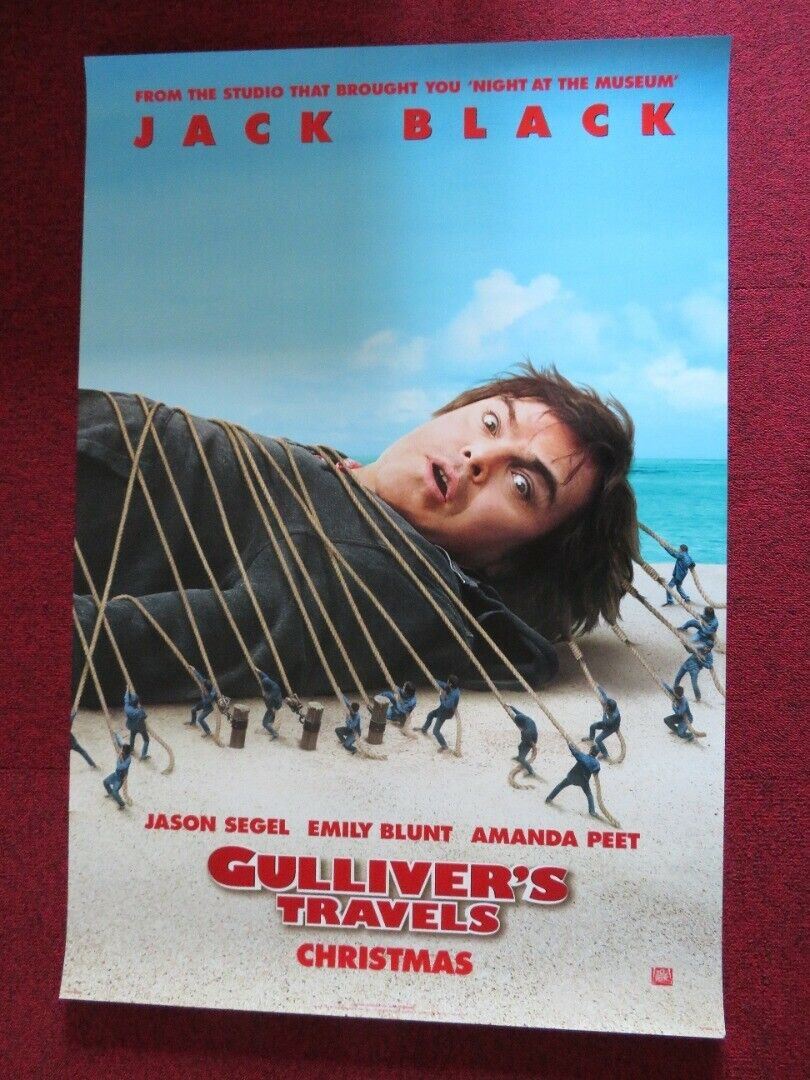 GULLIVER'S TRAVELS - VERSION B US ONE SHEET ROLLED POSTER JACK BLACK 2010 Movie posters