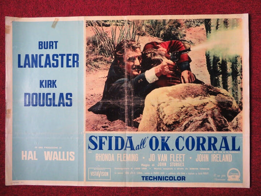 GUNFIGHT AT THE O.K CORRAL / SFIDA ALL O.K CORRAL - A ITALIAN FOTOBUSTA POSTER Rendezvous Cinema Movie posters