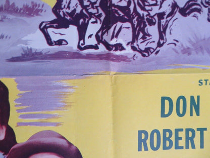 GUNFIRE FOLDED US ONE SHEET POSTER DON BARRY ROBERT LOWERY 1950 Movie posters