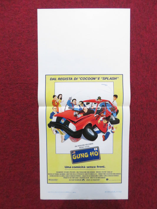 GUNG HO ITALIAN LOCANDINA POSTER MICHAEL KEATON GEDDE WATANABE 1986 Rendezvous Cinema Movie posters