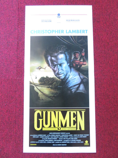 GUNMEN ITALIAN LOCANDINA POSTER CHRISTOPHER LAMBERT MARIO VAN PEEBLES 1993 Rendezvous Cinema Movie posters