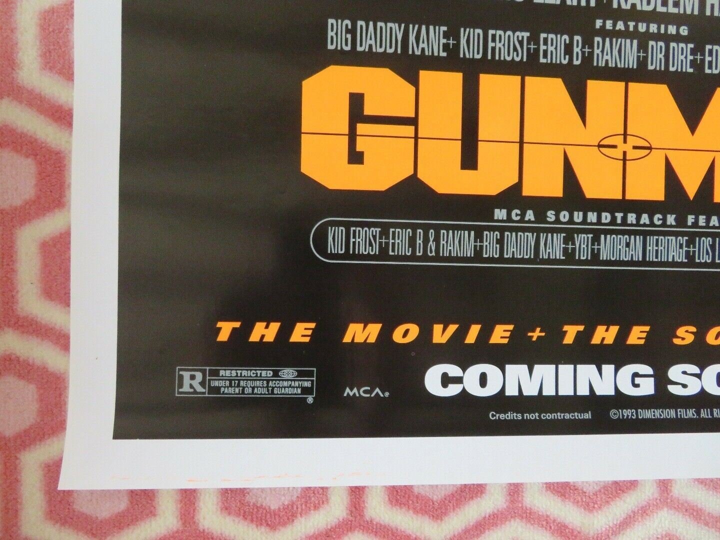 GUNMEN US ONE SHEET ROLLED POSTER CHRISTOPHER LAMBERT 1993 - Rendezvous Cinema