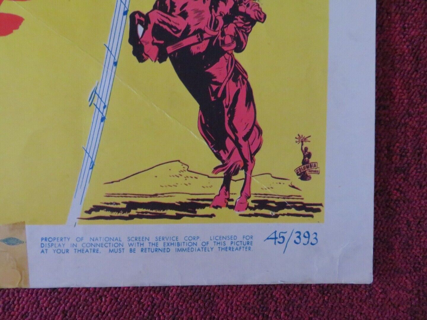 GUNNING FROM VENGEANCE US HALF SHEET (22"x 28") POSTER CHARLES STARRETT 1946 - Rendezvous Cinema