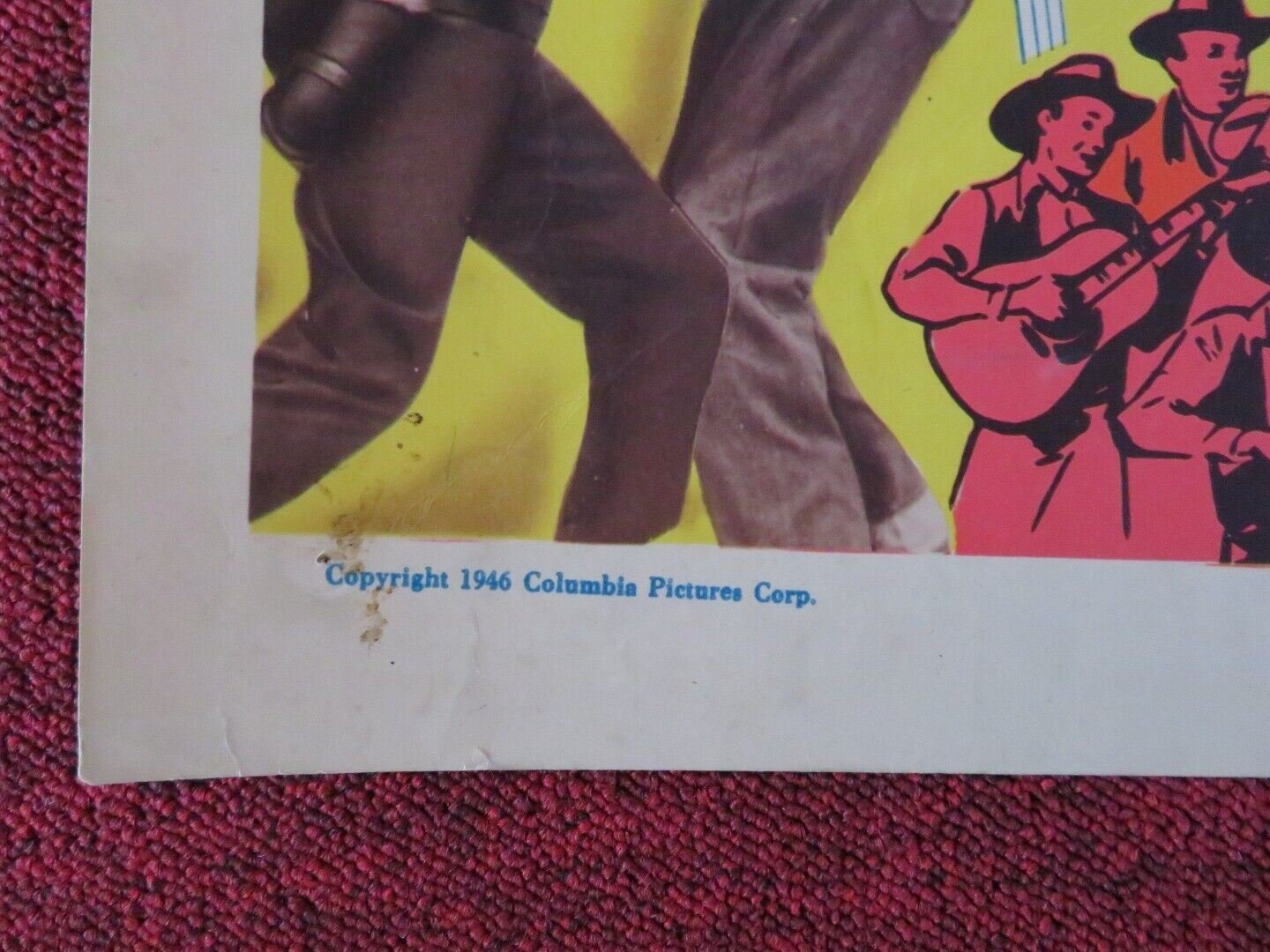 GUNNING FROM VENGEANCE US HALF SHEET (22"x 28") POSTER CHARLES STARRETT 1946 - Rendezvous Cinema