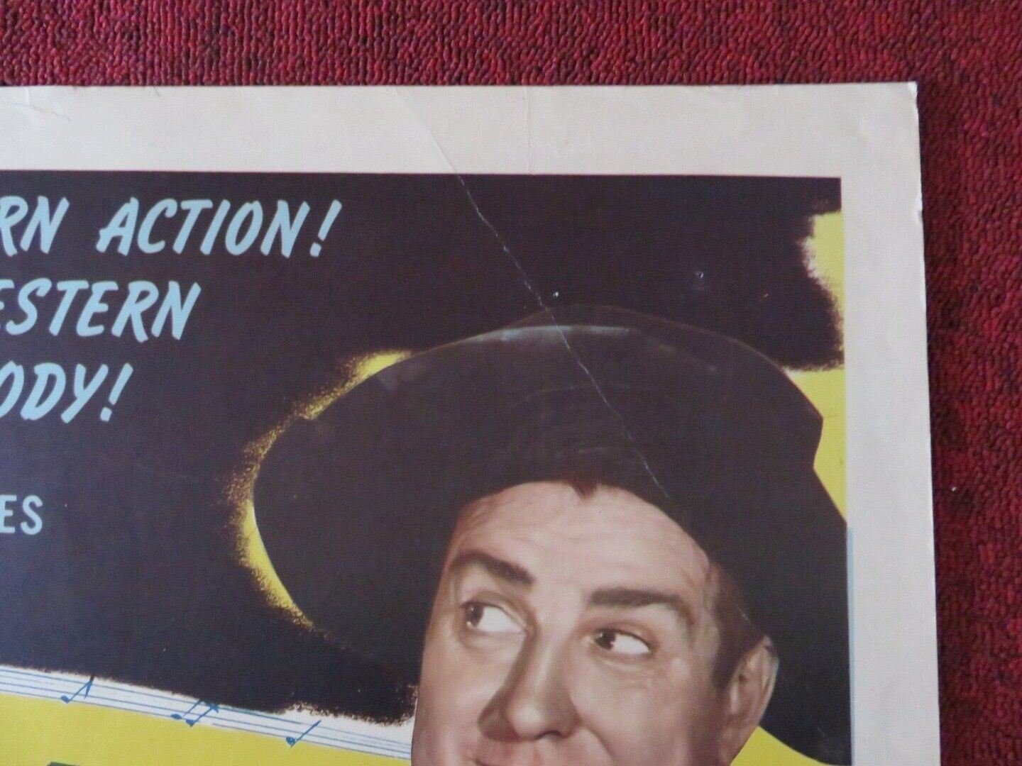 GUNNING FROM VENGEANCE US HALF SHEET (22"x 28") POSTER CHARLES STARRETT 1946 - Rendezvous Cinema