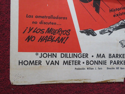 GUNS DON'T ARGUE FOLDED ARGENTINA POSTER MYRON HEALEY JEAN HARVEY 1957 - Rendezvous Cinema