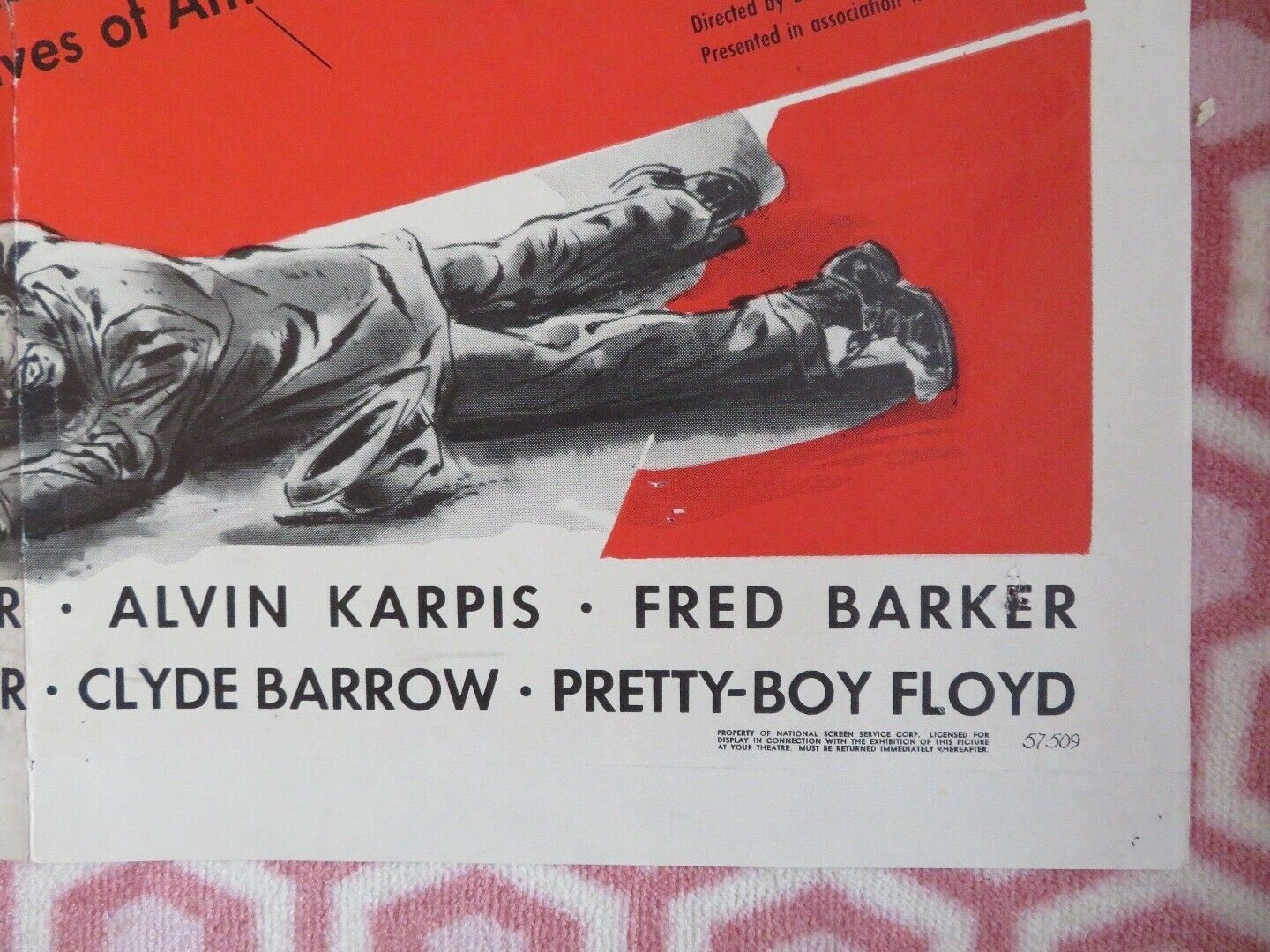 GUNS DON'T ARGUE US ONE SHEET POSTER JOHN DILLINGER MA BARKER 1957 - Rendezvous Cinema