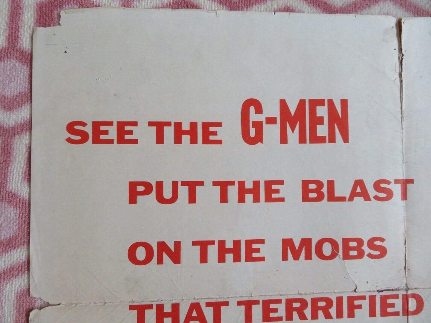 GUNS DON'T ARGUE US ONE SHEET POSTER JOHN DILLINGER MA BARKER 1957 - Rendezvous Cinema