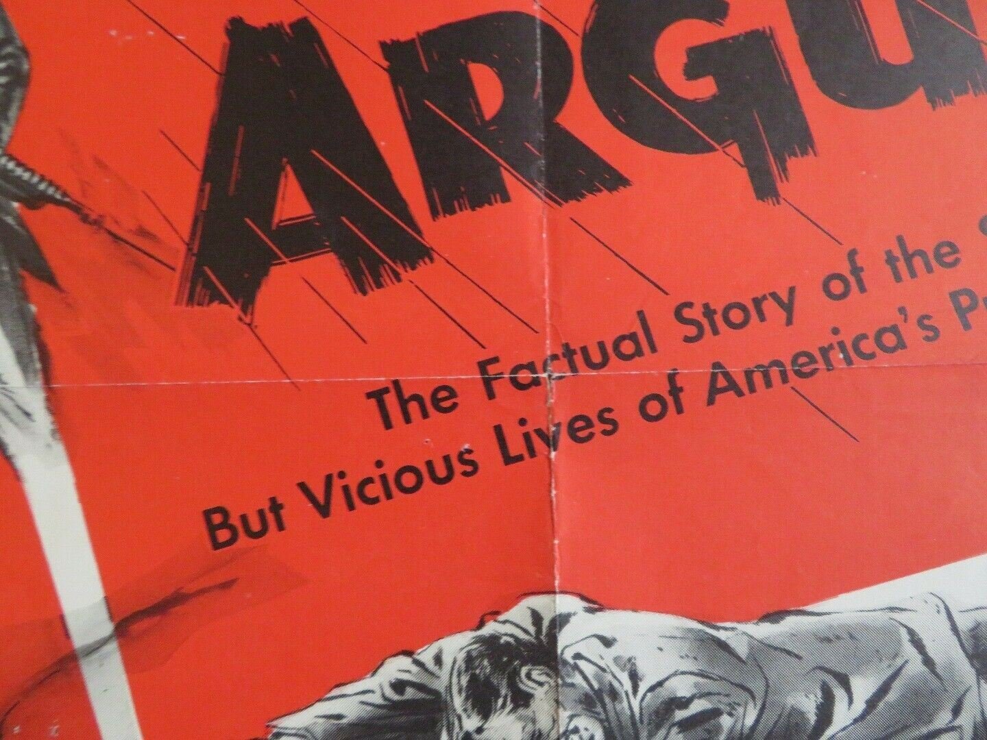 GUNS DON'T ARGUE US ONE SHEET POSTER JOHN DILLINGER MA BARKER 1957 - Rendezvous Cinema