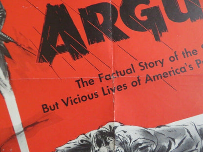 GUNS DON'T ARGUE US ONE SHEET POSTER JOHN DILLINGER MA BARKER 1957 - Rendezvous Cinema