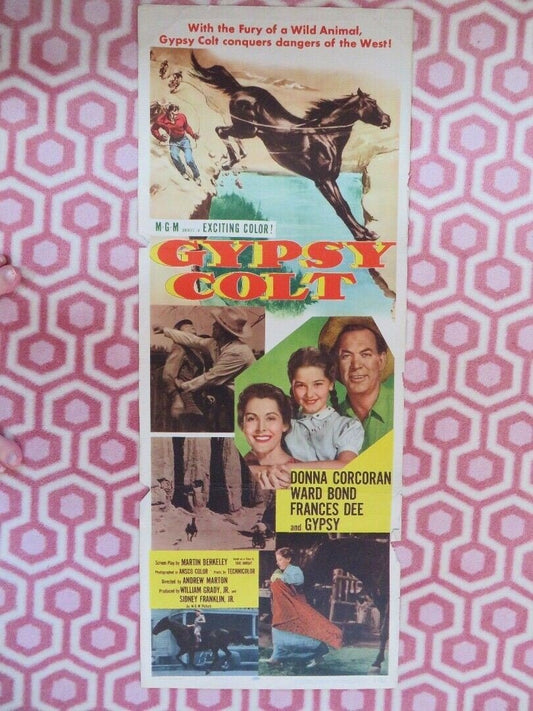 GYPSY COLT US INSERT (14"x 36") POSTER DONNA CORCORAN 1954 Rendezvous Cinema Movie posters