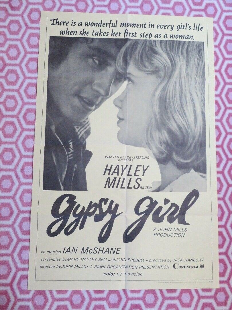 GYPSY GIRL 1966 US ONE SHEET POSTER HAYLEY MILLS IAN McSHANE RARE Movie posters