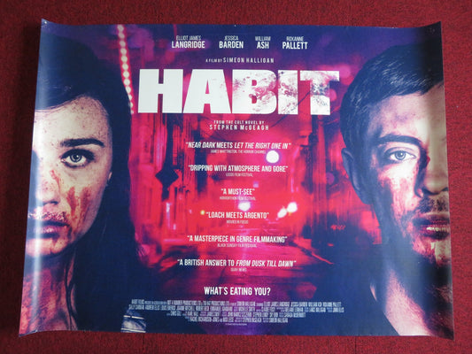 HABIT UK QUAD (30"x 40") ROLLED POSTER ELLIOT JAMES LANGRIDGE WILLIAM ASH 2017 Rendezvous Cinema Movie posters