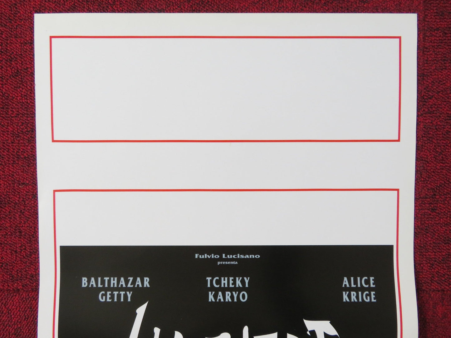 HABITAT - NON ENTRATE ITALIAN LOCANDINA POSTER BALTHAZAR GETTY TCHEKY KARYO 1997 Rendezvous Cinema Movie posters