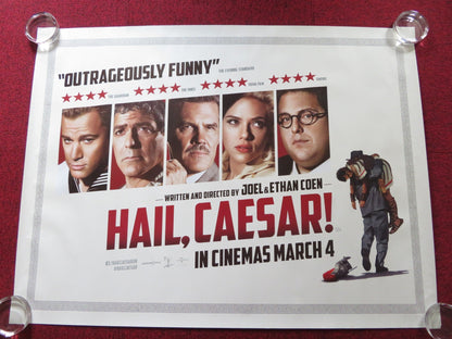 HAIL, CAESAR! UK QUAD (30"x 40") ROLLED POSTER GEORGE CLOONEY JOSH BROLIN 2016 Rendezvous Cinema Movie posters