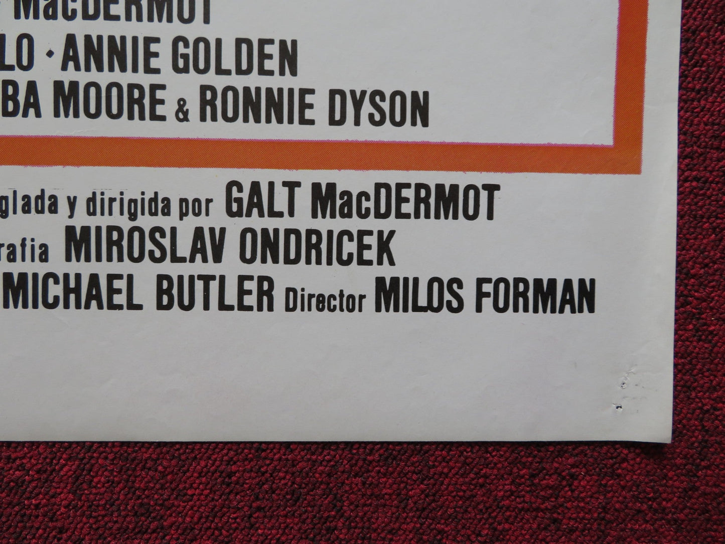 HAIR SPANISH POSTER JOHN SAVAGE TREAT WILLIAMS 1979 Rendezvous Cinema Movie posters