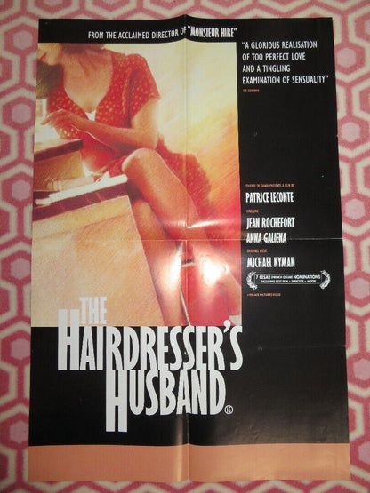HAIRDRESSERS HUSBAND UK DOUBLE CROWN POSTER JEAN ROCHEFORT 1990 Movie posters