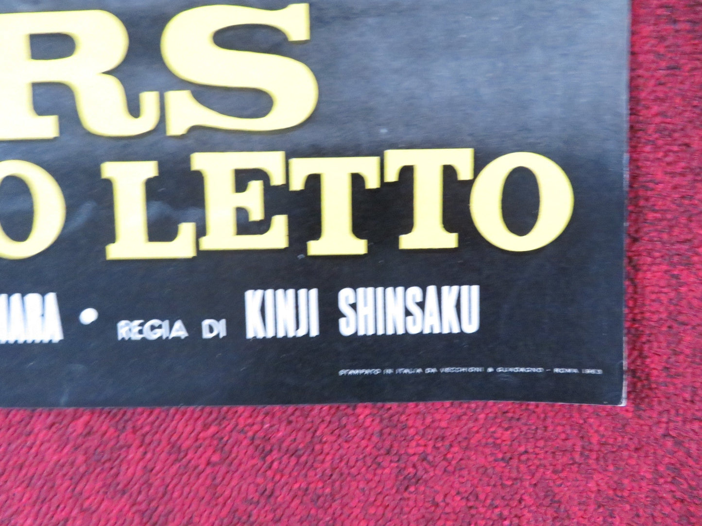 HAKUCHU NO BURAIKAN - A ITALIAN FOTOBUSTA POSTER SID TAYLOR LAVINE SHELTON 1961 Rendezvous Cinema Movie posters