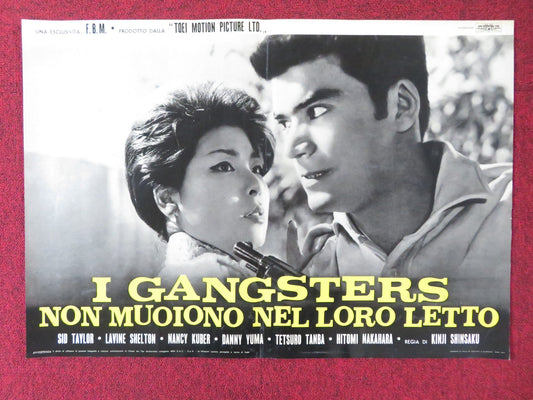 HAKUCHU NO BURAIKAN - A ITALIAN FOTOBUSTA POSTER SID TAYLOR LAVINE SHELTON 1961 Rendezvous Cinema Movie posters