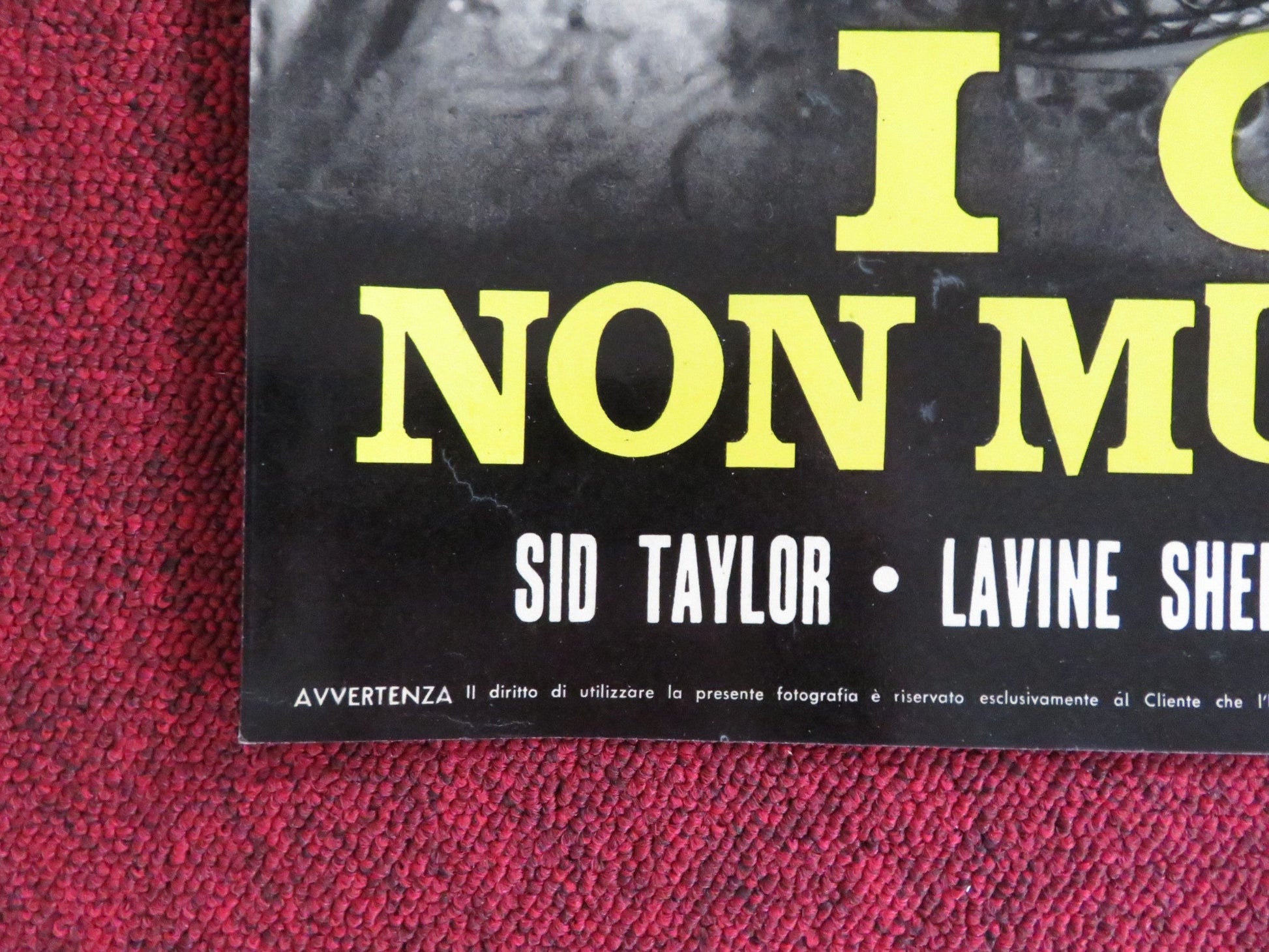 HAKUCHU NO BURAIKAN - B ITALIAN FOTOBUSTA POSTER SID TAYLOR LAVINE SHELTON 1961 Rendezvous Cinema Movie posters