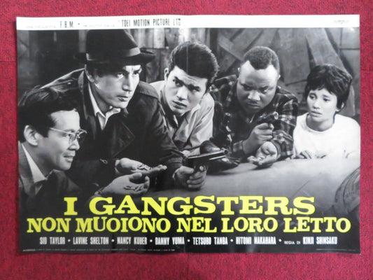 HAKUCHU NO BURAIKAN - C ITALIAN FOTOBUSTA POSTER SID TAYLOR LAVINE SHELTON 1961 Rendezvous Cinema Movie posters