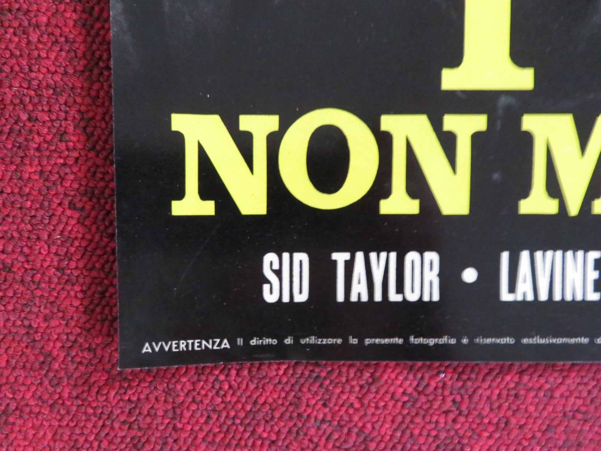 HAKUCHU NO BURAIKAN - C ITALIAN FOTOBUSTA POSTER SID TAYLOR LAVINE SHELTON 1961 Rendezvous Cinema Movie posters