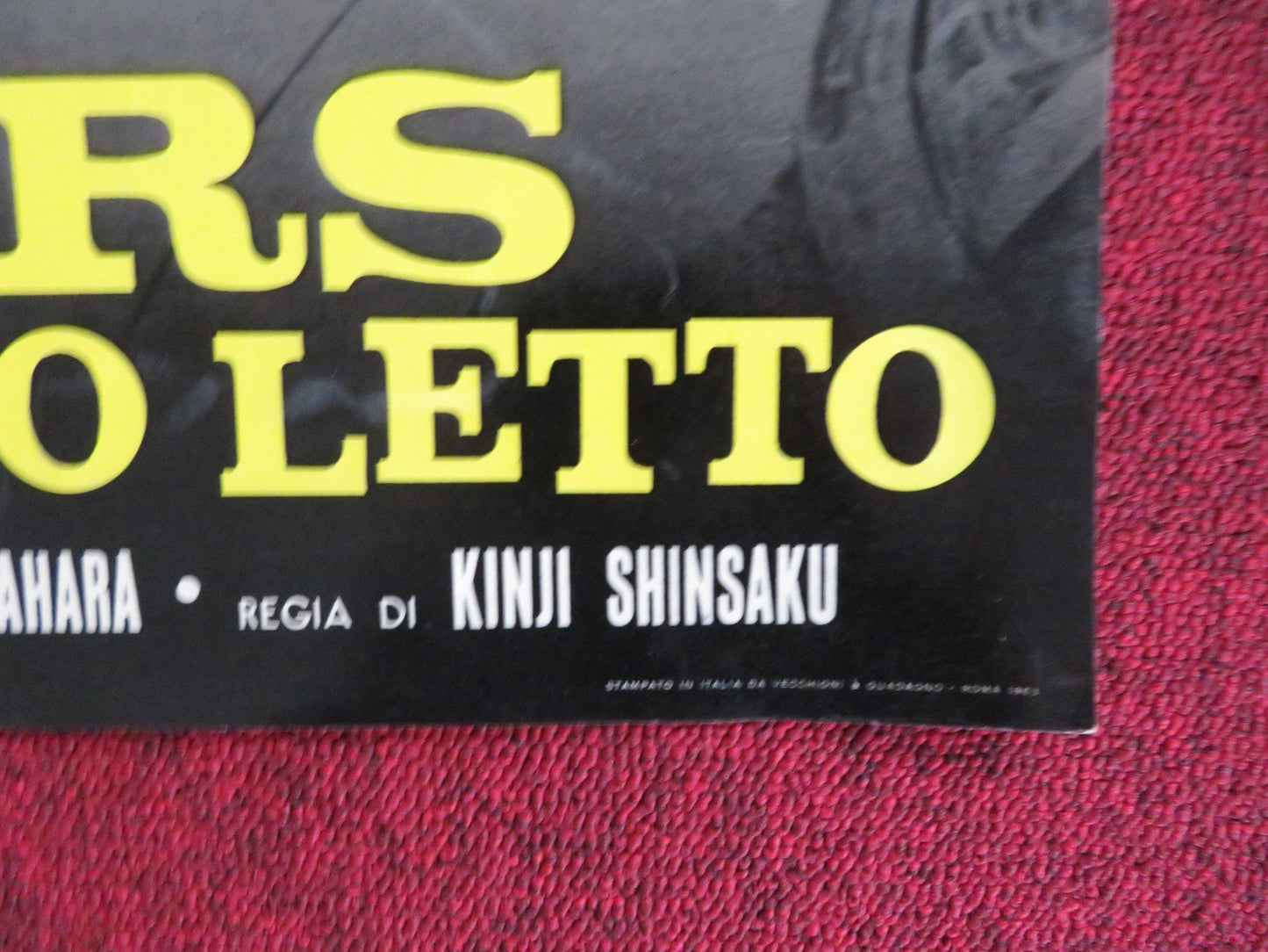 HAKUCHU NO BURAIKAN - C ITALIAN FOTOBUSTA POSTER SID TAYLOR LAVINE SHELTON 1961 Rendezvous Cinema Movie posters