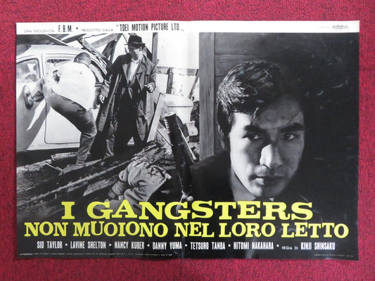 HAKUCHU NO BURAIKAN - D ITALIAN FOTOBUSTA POSTER SID TAYLOR LAVINE SHELTON 1961 Rendezvous Cinema Movie posters