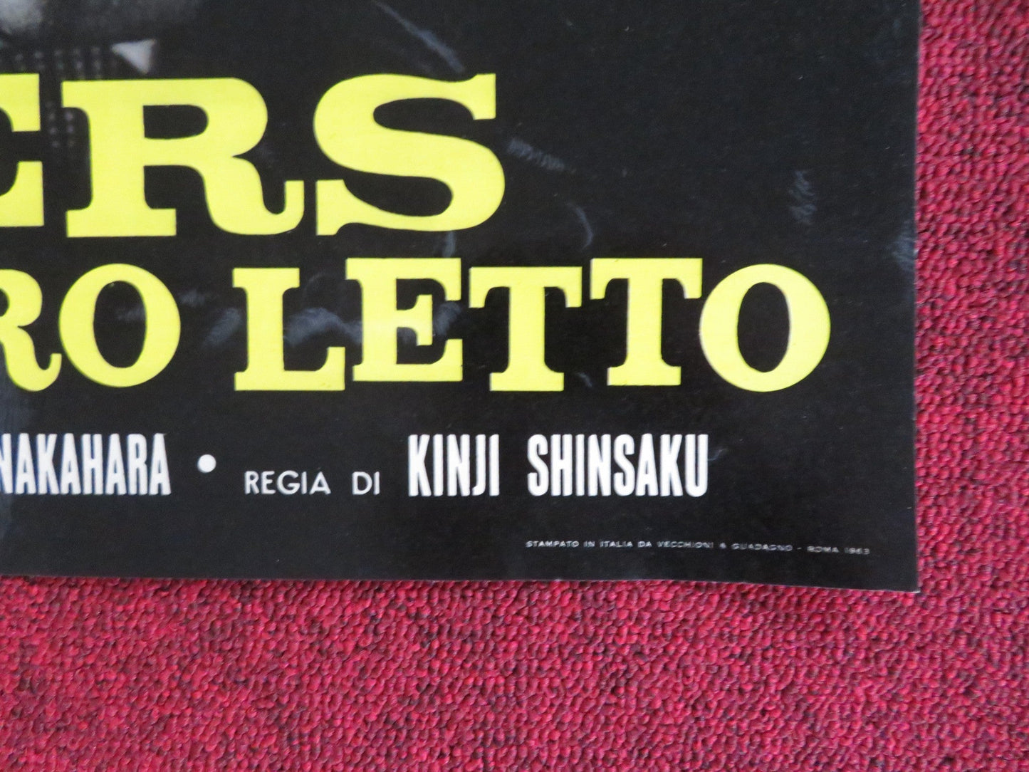 HAKUCHU NO BURAIKAN - D ITALIAN FOTOBUSTA POSTER SID TAYLOR LAVINE SHELTON 1961 Rendezvous Cinema Movie posters