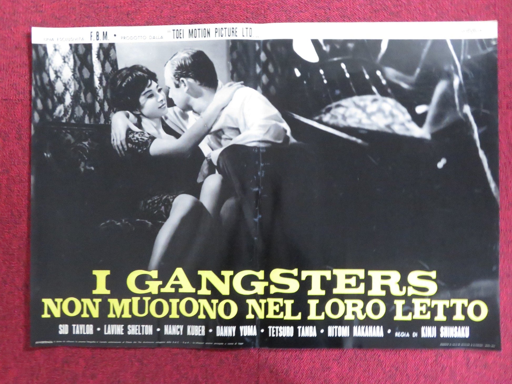 HAKUCHU NO BURAIKAN - E ITALIAN FOTOBUSTA POSTER SID TAYLOR LAVINE SHELTON 1961 Rendezvous Cinema Movie posters