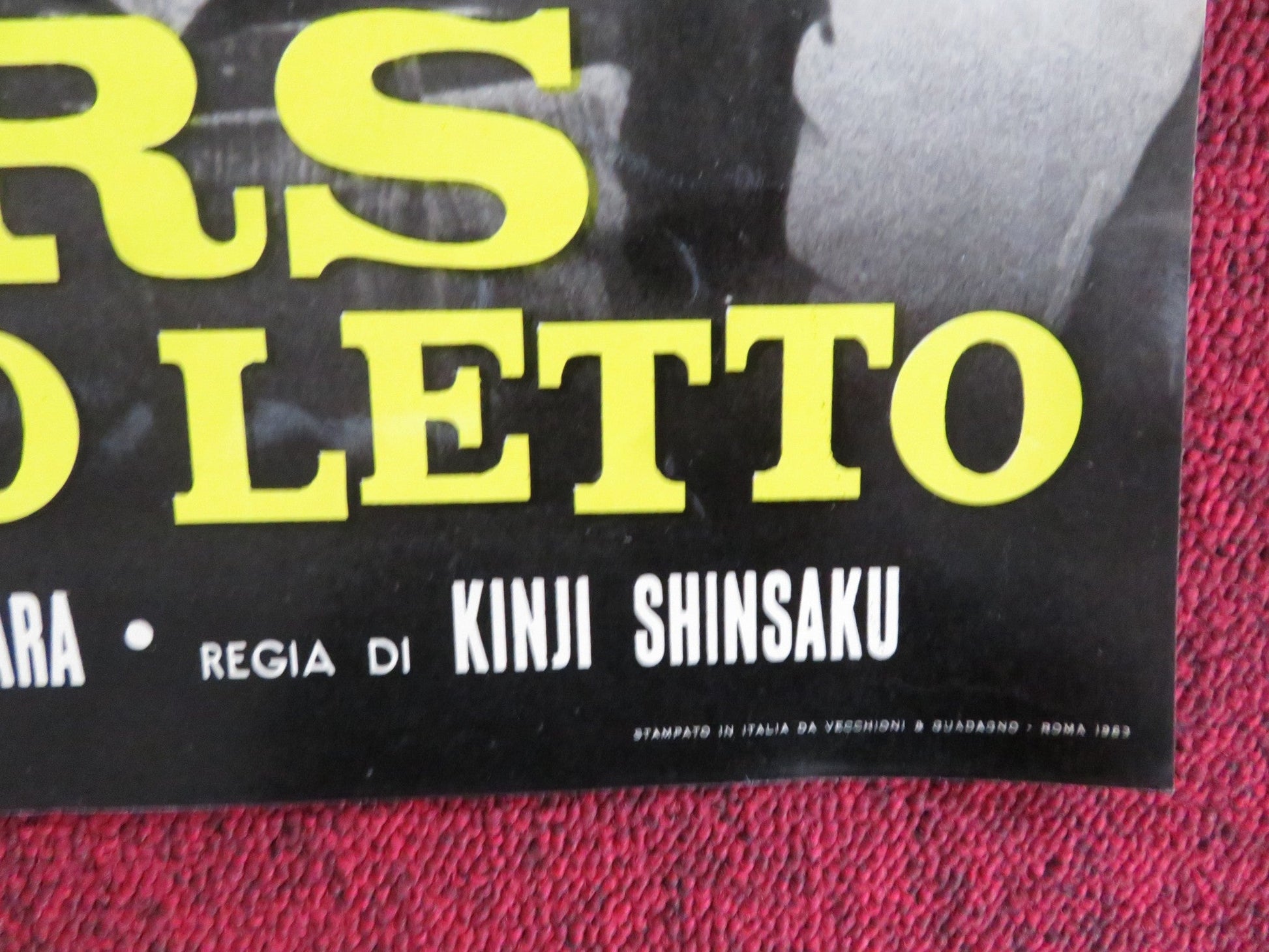 HAKUCHU NO BURAIKAN - G ITALIAN FOTOBUSTA POSTER SID TAYLOR LAVINE SHELTON 1961 Rendezvous Cinema Movie posters