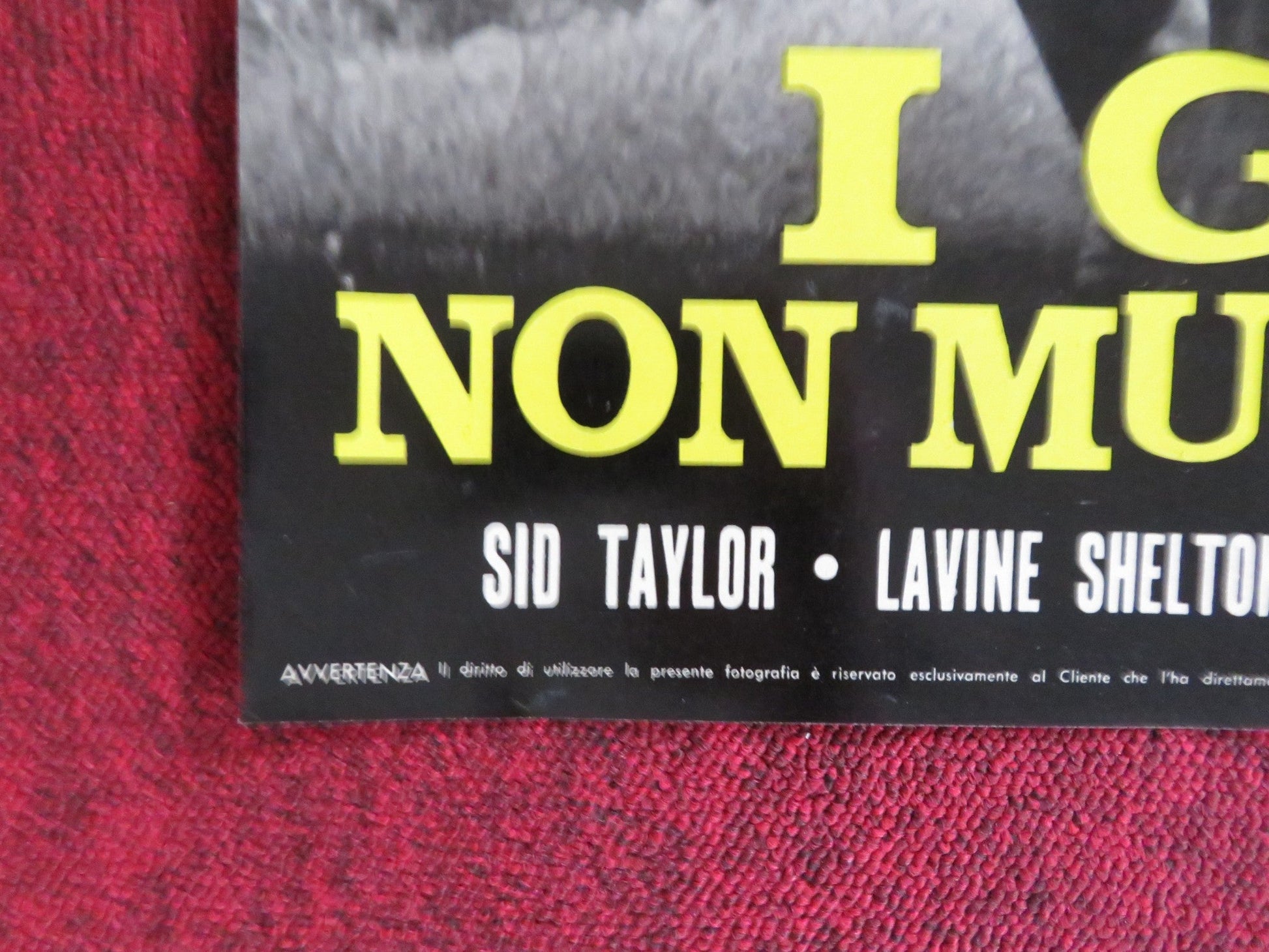 HAKUCHU NO BURAIKAN - H ITALIAN FOTOBUSTA POSTER SID TAYLOR LAVINE SHELTON 1961 Rendezvous Cinema Movie posters