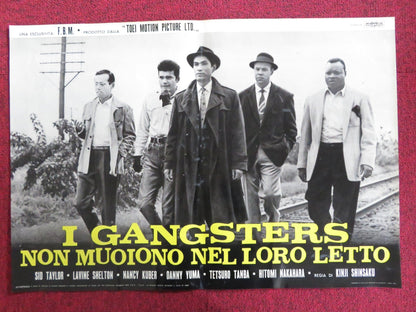 HAKUCHU NO BURAIKAN - H ITALIAN FOTOBUSTA POSTER SID TAYLOR LAVINE SHELTON 1961 Rendezvous Cinema Movie posters