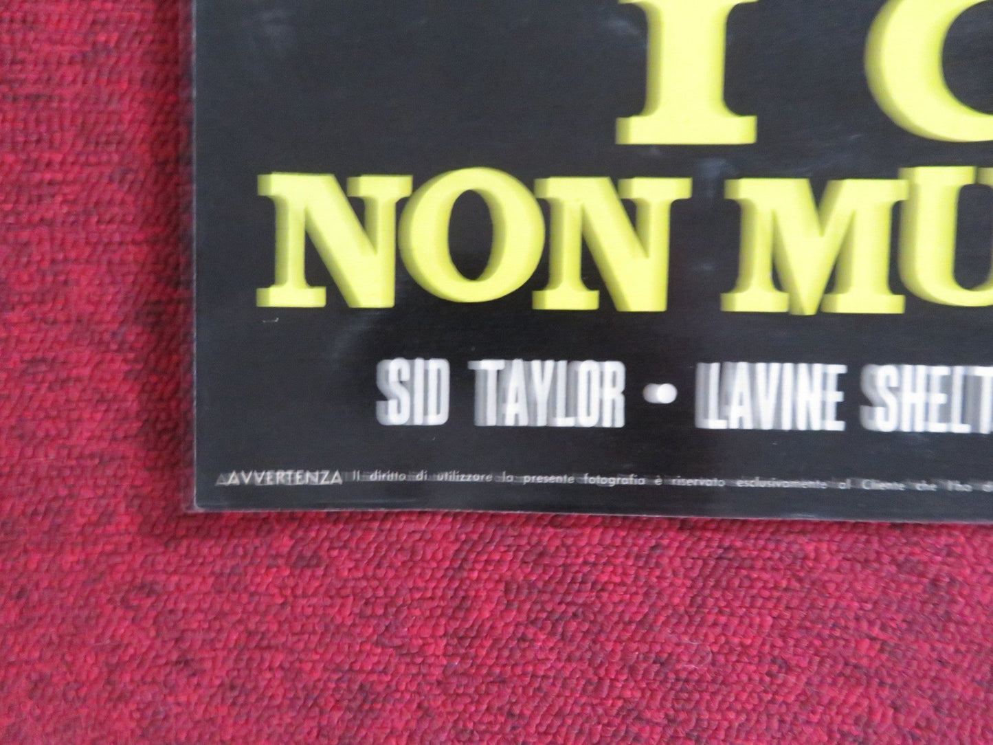 HAKUCHU NO BURAIKAN - I ITALIAN FOTOBUSTA POSTER SID TAYLOR LAVINE SHELTON 1961 Rendezvous Cinema Movie posters