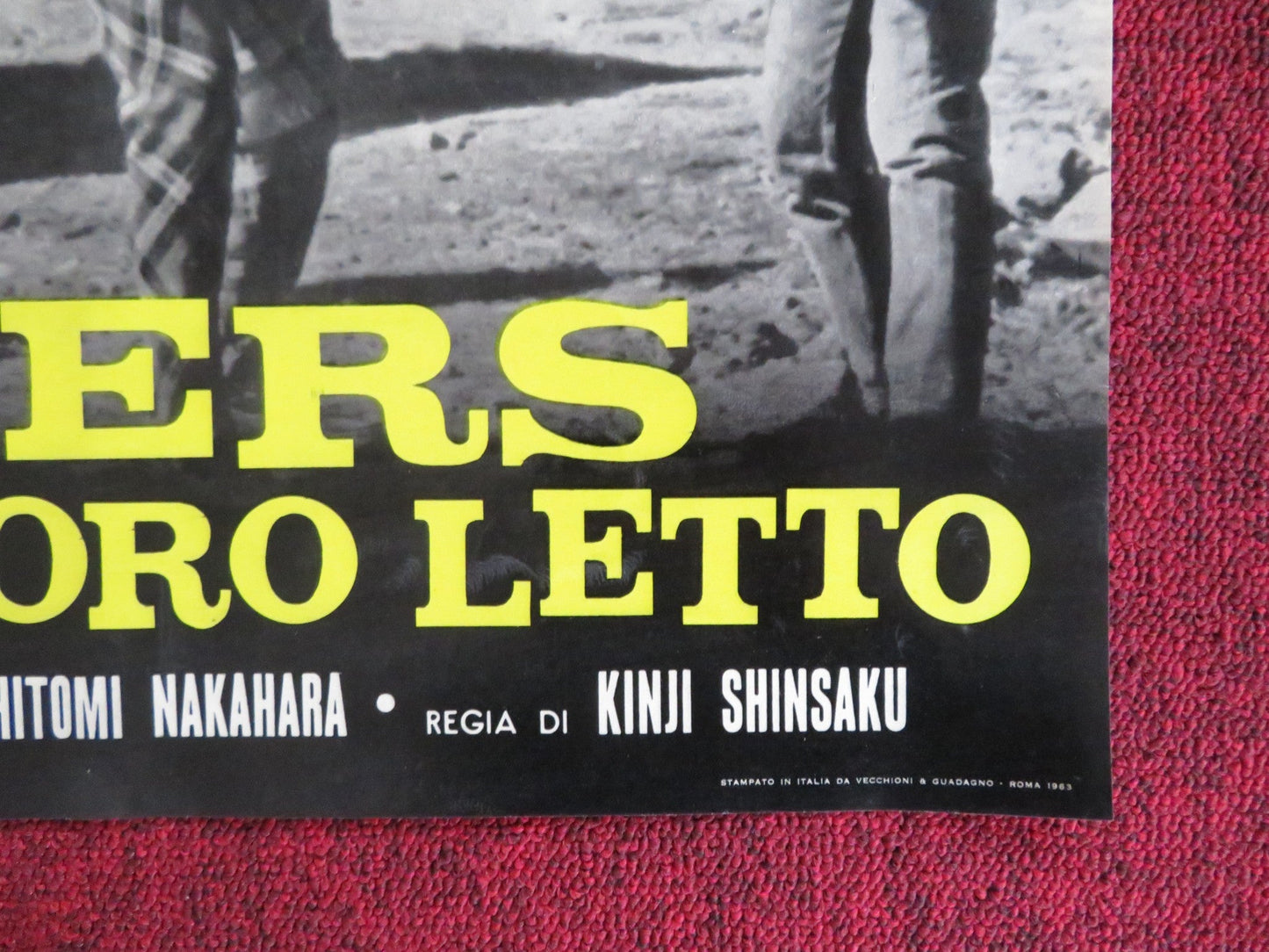 HAKUCHU NO BURAIKAN - J ITALIAN FOTOBUSTA POSTER SID TAYLOR LAVINE SHELTON 1961 Rendezvous Cinema Movie posters