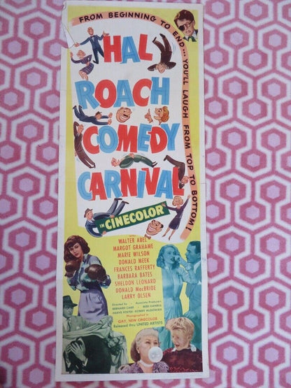 HAL ROACH COMEDY CARNIVAL US INSERT (14"x 36") POSTER WALTER ABEL MARGOT GRAHAME Movie posters
