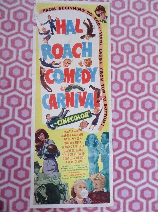 HAL ROACH COMEDY CARNIVAL US INSERT (14"x 36") POSTER WALTER ABEL MARGOT GRAHAME Movie posters