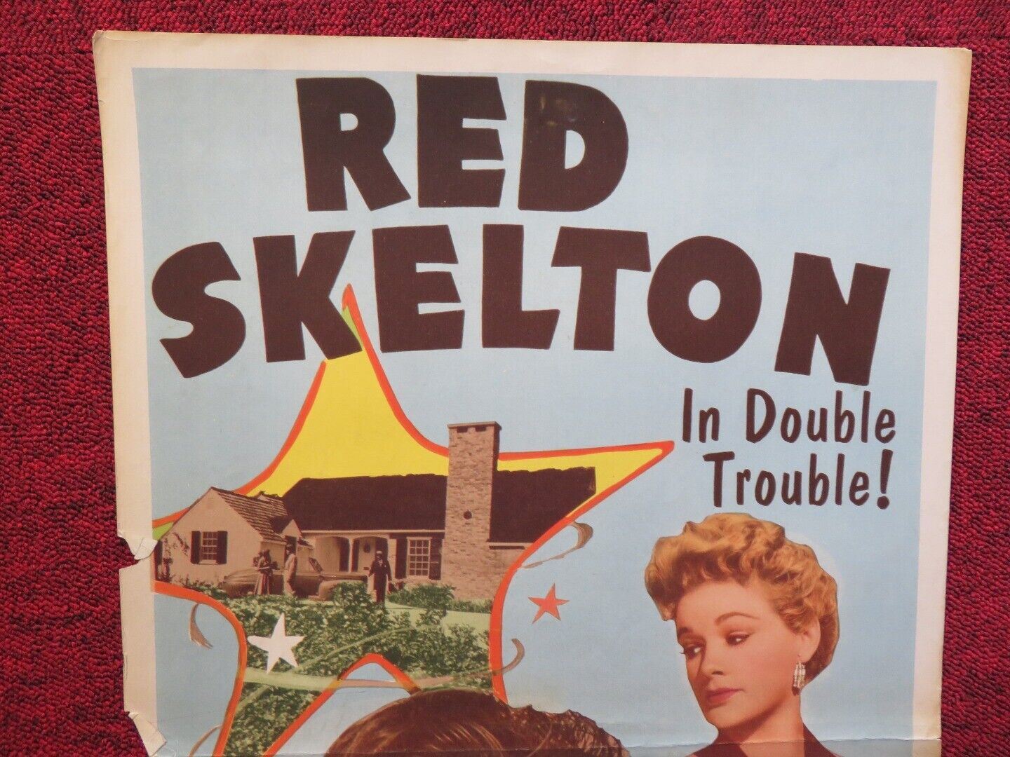 HALF A HERO US INSERT (14"x 36") POSTER RED SKELTON JEAN HAGEN 1953 Movie posters