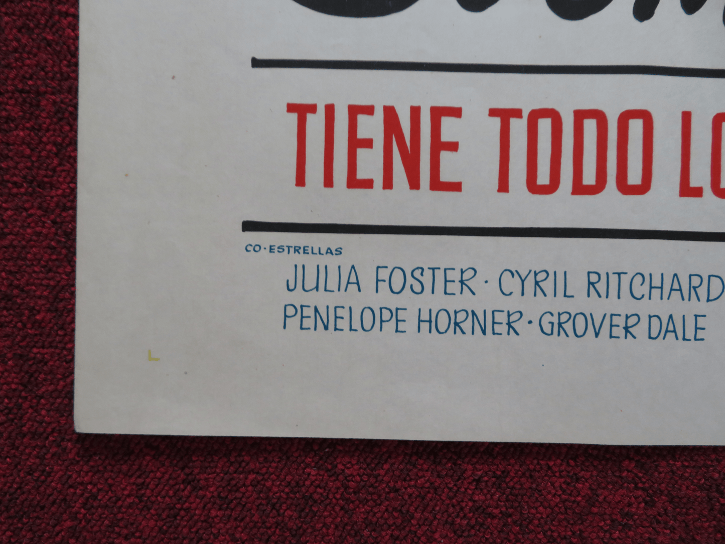 HALF A SIXPENCE FOLDED ARGENTINA ONE SHEET POSTER TOMMY STEELE JULIA FOSTER 1967 Rendezvous Cinema Movie posters