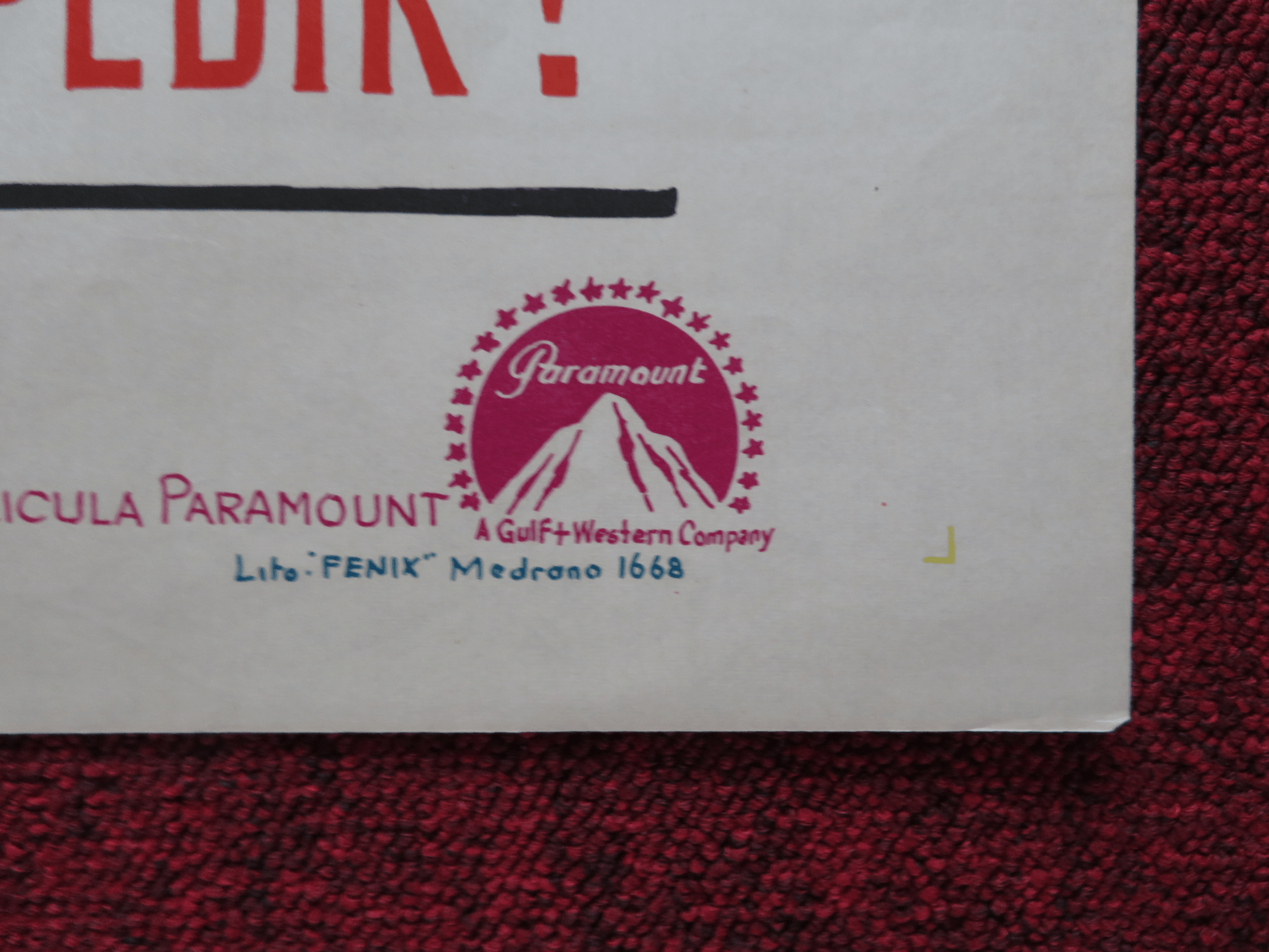 HALF A SIXPENCE FOLDED ARGENTINA ONE SHEET POSTER TOMMY STEELE JULIA FOSTER 1967 Rendezvous Cinema Movie posters