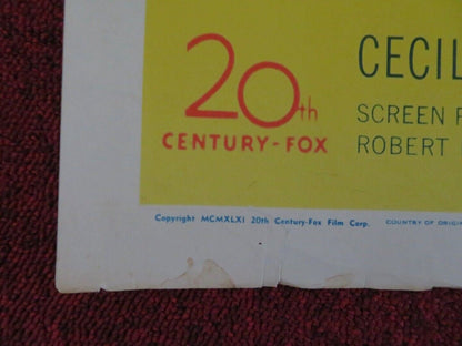HALF ANGEL US HALF SHEET (22"x 28") POSTER LORETTA YOUNG JOSEPH COTTEN 1951 - Rendezvous Cinema