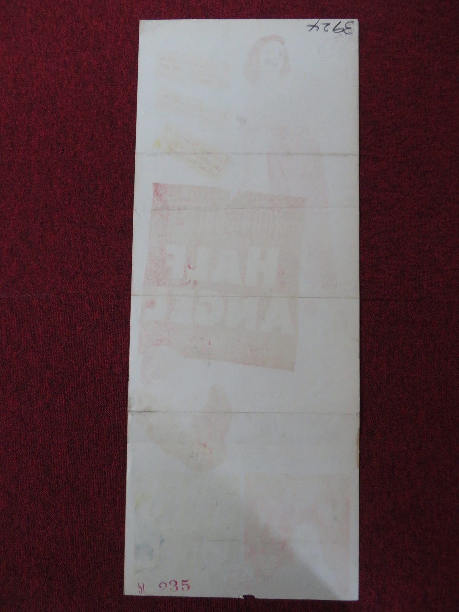 HALF ANGEL US INSERT (14"x 36") POSTER LORETTA YOUNG JOSEPH COTTEN 1951 Rendezvous Cinema Movie posters