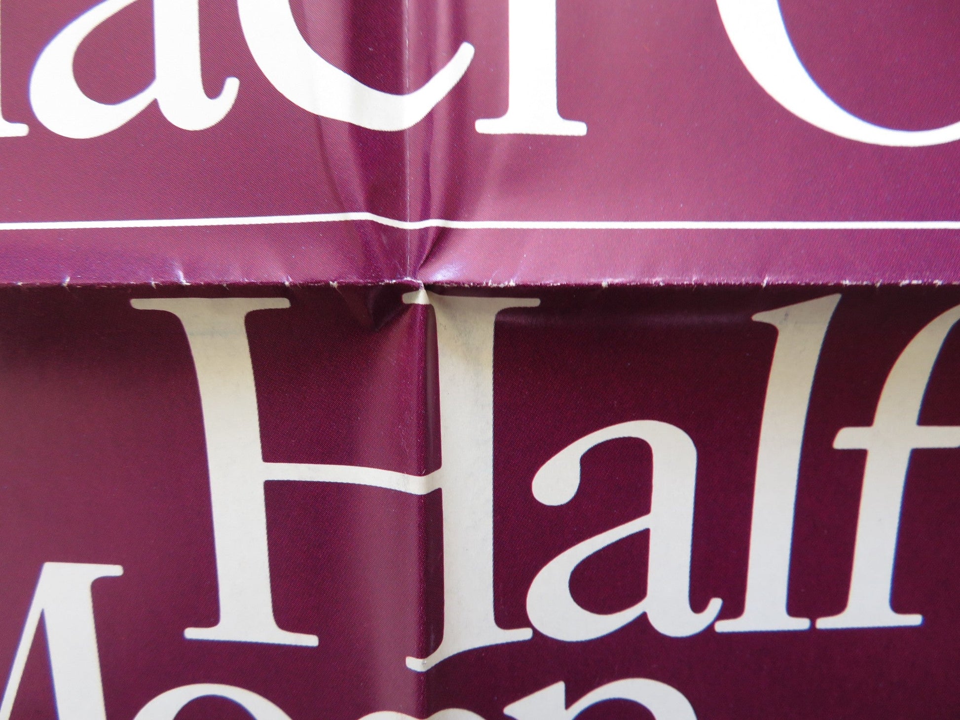 HALF MOON STREET FOLDED US ONE SHEET POSTER SIGOURNEY WEAVER MICHAEL CAINE 1986 Rendezvous Cinema Movie posters