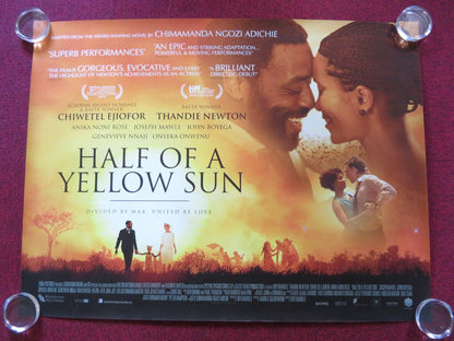 HALF OF A YELLOW SUN UK QUAD ROLLED POSTER THANDIWE NEWTON CHIWETEL EJIOFOR 2013 Rendezvous Cinema Movie posters